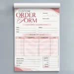 Custom Order Forms with logo