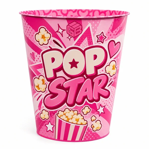 Custom Pink Popcorn Bucket