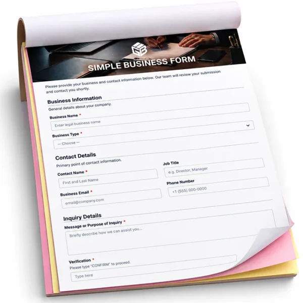 Custom Printed Business Forms