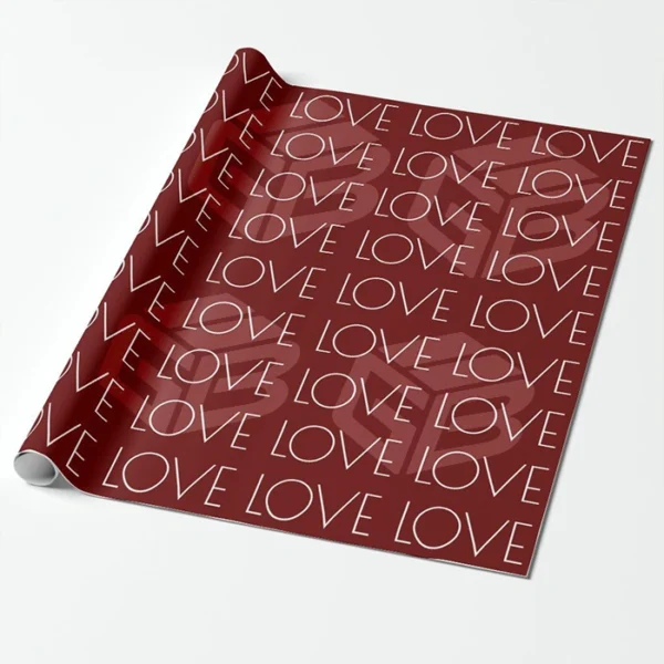 Custom Valentine Wrapping Paper