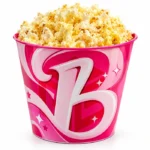 Pink Popcorn Bucket with Logo