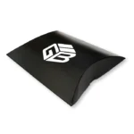 Printed black pillow boxes