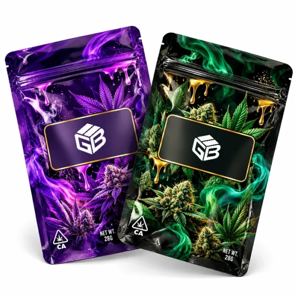 Printed exotic weed bags